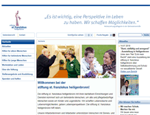 Tablet Screenshot of kifaz.stiftung-st-franziskus.de